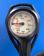 Manometr Tecline EVO 52mm, 400/300bar, wąż 80cm