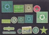 Esperanto, nalepki reklamowe, na korespondencje, /AB/