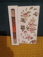 Bożonarodzeniowa kartka ze świeczkami Róże