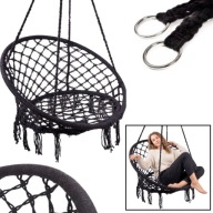 FOTEL WISZĄCY NA BALKON DO POKOJU DUŻY HUŚTAWKA IKONKA 80 CM 150 KG