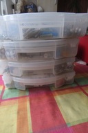 ZESTAW 4 SZT POJEMNIKI Z RÓŻNYMI CZESCIAMI