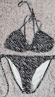 Strój kąpielowy 2czesciowy l/xl zebra