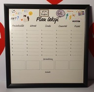 Plan lekcji Tablica magnetyczna suchościeralna