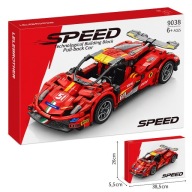 Zestaw Klocki Technic SPEED 9038 Auto Sportowe 408 el Pull-back Car Ferrari