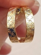 KOLCZYKI DIAMENTY DIAMENTAMI KOŁA KÓŁKA koła kółeczka HAFTEM BASIC RETRO