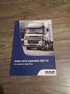 DAF seria CF CF65 CF75 CF85 ciężarówka j.Polski prospekt folder