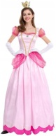 AURORA Różowa KSIĘŻNICZKA PEACH Śpiąca Królewna Strój Kostium Przebranie ML