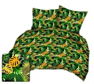 pościel bawełna lux 140x200 1x50x60 guzik B 394 Piramida zielona