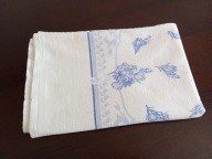 PRZEŚCIERADŁO LNIANE WE WZORY. 196 / 150 cm. JAK NOWE.BARDZO GRUBE.