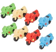PREZENT UPOMINKI DZIECI URODZINY GUMKI 3D MOTOCYKLE MOTORY x8