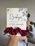 Podziękowanie podziękowania wieczór panieński frotka scrunchie gumka włosów