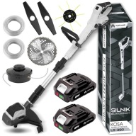 KOSA AKUMULATOROWA PODKASZARKA TRAWY BEZSZCZOTKOWA OGRODOWA 2AKU 21V ZESTAW