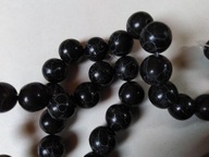 H6- JASPIS CESARSKI - CZARNY - kula - 12mm - 10sztuk