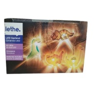LETHE GIRLANDA LED 20 LAMPEK DINOZAURY 7,5 CM BATERIE W ZESTAWIE