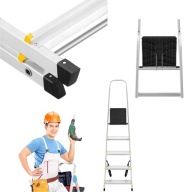 DRABINA ALUMINIOWA ROZKŁADANA SKŁADANA JEDNOSTRONNA DO 150 KG