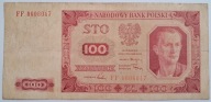 Banknot PRL 100 zł 1948 rok SERIA: FF