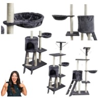 DRAPAK DLA KOTA WYSOKI LEGOWISKO DOMEK BUDKA ZABAWKA SŁUPEK SIZAL