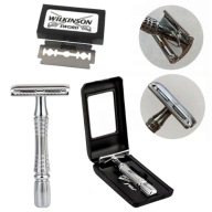 TRADYCYJNA MASZYNKA DO GOLENIA NA ŻYLETKI DWUOSTRZOWE ETUI LUSTERKO