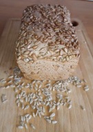 Chleb żytni na zakwasie -100% z SŁONECZNIKIEM 800 gram