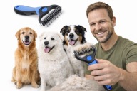 PROFESJONANY TRYMER ZGRZEBŁO GRZEBIEŃ DO KOŁTUNÓW USUWA MARTWY WŁOS DLA PSA