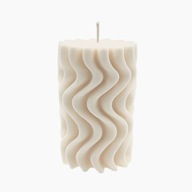Świeca sojowa dekoracyjna Fale – ręcznie robiona | Nuvia Soy