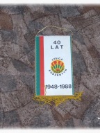 Proporczyk Klubowy ŁYSICA Bodzentyn (40 lat) jubileusz 40-lecie