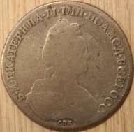 ROSJA 1 RUBEL 1782 CARYCA KATARZYNA, ROSJA, RZADKOŚĆ