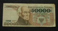 Polska - banknot - 50000 Złotych 1989 rok Seria P