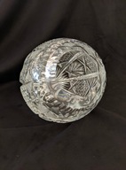 Piękna popielniczka z ciężkiego kryształu