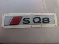 AUDI SQ8 E-TRON EMBLEMAT ZNACZEK NAPIS LOGO METAL CZARNY