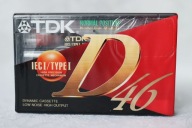 TDK D46 Gold * NOWA, FOLIA, Jedyna na Allegro *UNIKAT* Stan BDB-
