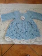 sukieneczka na szydelku dla dziecka