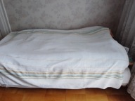 Lniane prześcieradło z okresu PRL 200cm x 150 cm !!