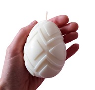 Świeczki sojowe na Wielkanoc, naturalna świeczka pisanka ze wzorem, prezent