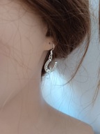 Kolczyki podkowa na szczęście bigiel 925 srebro