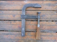 STARY SYGNOWANY SOLIDNY ŚCISK STOLARSKI 33 CM
