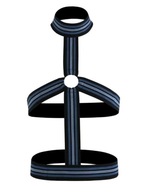 Regulowany harness z elastycznych pasów XL