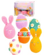 ZESTAW DO SZYDEŁKOWANIA SZYDEŁKOWANIE PISANKI JAJKA WIELKANOC