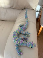 Jaszczurka 40cm handmade szydełko