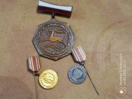 odznaka ,, ZA ZASŁUGI DLA LUBELSZCZYZNY ,, i zasłużonemu dla Lublina 2 szt.