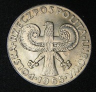 10 zł. 1965 r. Duża Kolumna, destrukt. + 10 zł. 1968 r. 25 l. LWP