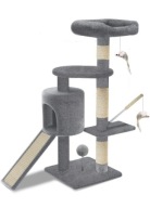 Drapak dla kota 112cm stabilny miękkie platformy zabawki łatwy montaż