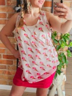 Adny Warhol bluzka tunika koszulka wartstwowa top lody r. M