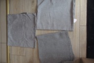 ZESTAW 2 POSZEWKI OZDOBNE I BIEŻNIK SREBRNE