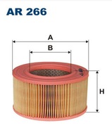 $- AR 266 FILTRON filtr powietrza VW T3 Saab 900