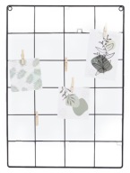 RAMKA ŚCIENNA CZARNA METALOWA PÓŁKA SZAFKA ORGANIZER NA ZDJĘCIA KLAMERKI