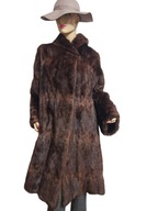 długie FUTRO Z NOREK naturalne norki 38