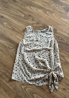 look beżowa koszulka na ramiączkach mgiełka 38 serduszka