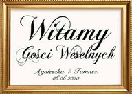 Tablica powitalna ślub wesele 70x50 imienna
