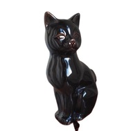 Japonia Kot Figurka Ceramiczna Cat Figurine Japan Ceramic Statuetka